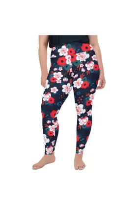 Blueberry Meadows Plus Size Leggings