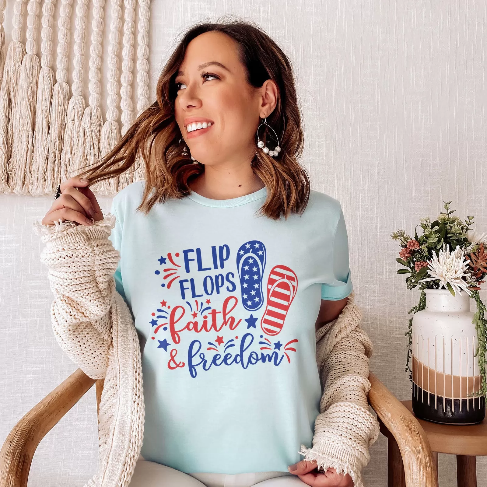 Flip Flops, Faith, & Freedom Tee