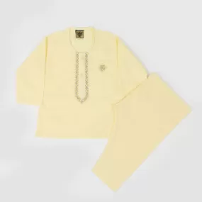 Newborn Boys Shalwar Suit - Lemon