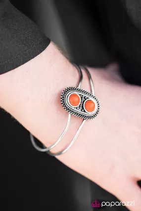 Paparazzi Accessories  - Pop Rocks - Orange Bracelet