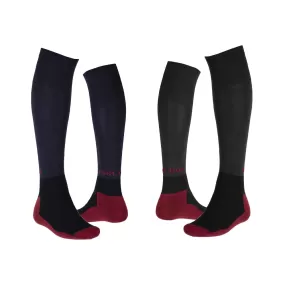 Parlanti Riding Socks in Black/Red - EU 36-39 (US 5.5-8.5)