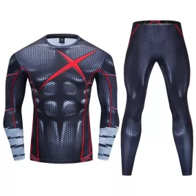 Robin Compression 'Teen Titans | Red X' Long Sleeve Premium Rashguard Set