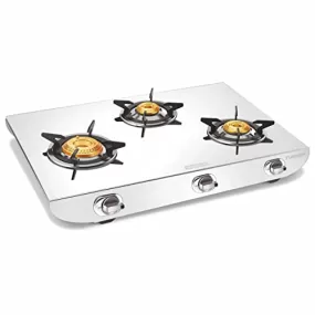 Vidiem GS S3 225 A Tusker 3 Burner SS Gas Stove FG-GS0231-AA (Rear Gas Connection)