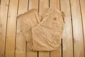 Vintage 1990s Carhartt Carpenter Pants Size 34 x 30.5 / 90s Work Pants / Hype Vintage / Vintage Carhartt / Vintage Workwear / Distressed