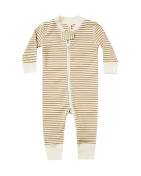 Zip Longsleeve Sleeper – Gold Stripe