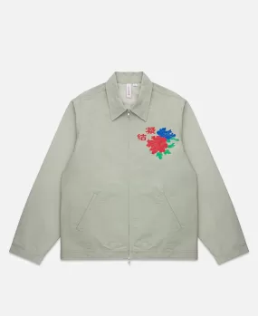 Zip Up Coach Jacket (Green)